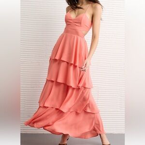 AE Cut Out Tiered Maxi Dress